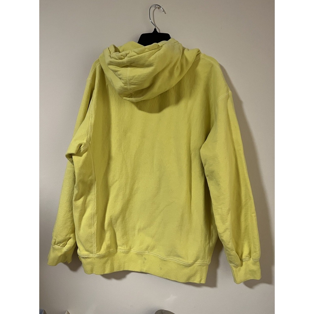 Supreme Hearts Arc Hooded Sweatshirt Yellow Light Lemon Large L SS21 FTP NY - Picture 6 of 8